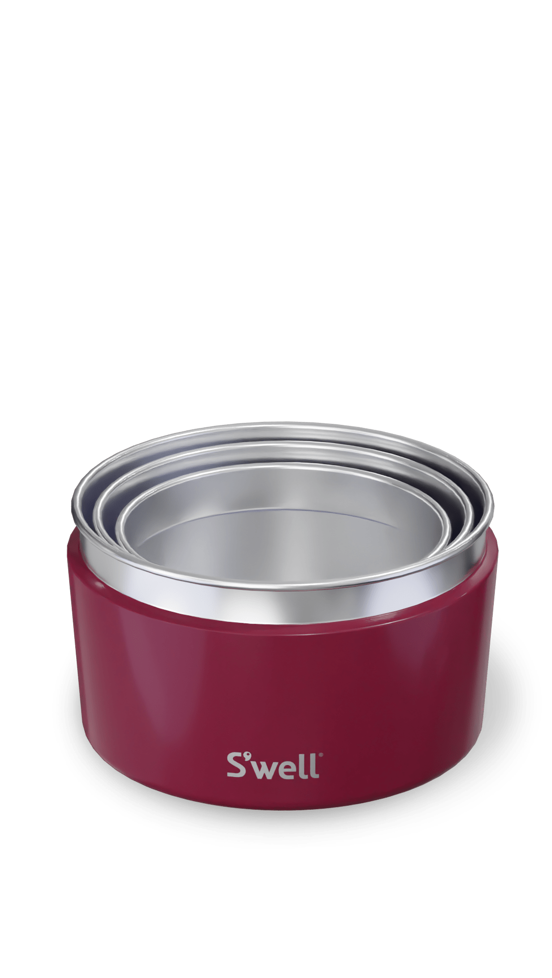 S'well Wild Cherry nerezové dózy sada 10/16/24oz