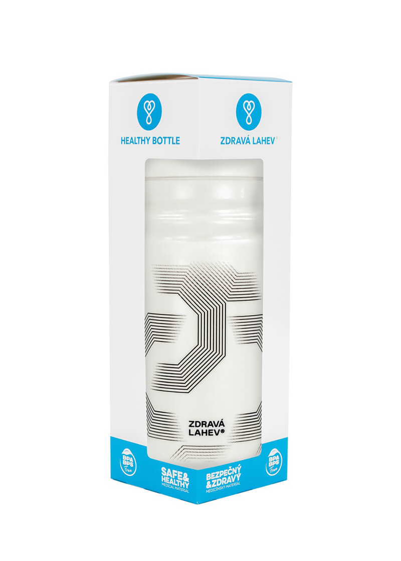 Zdravá Lahev Symetric lahev 0,7l bílá + zátka bez BPA