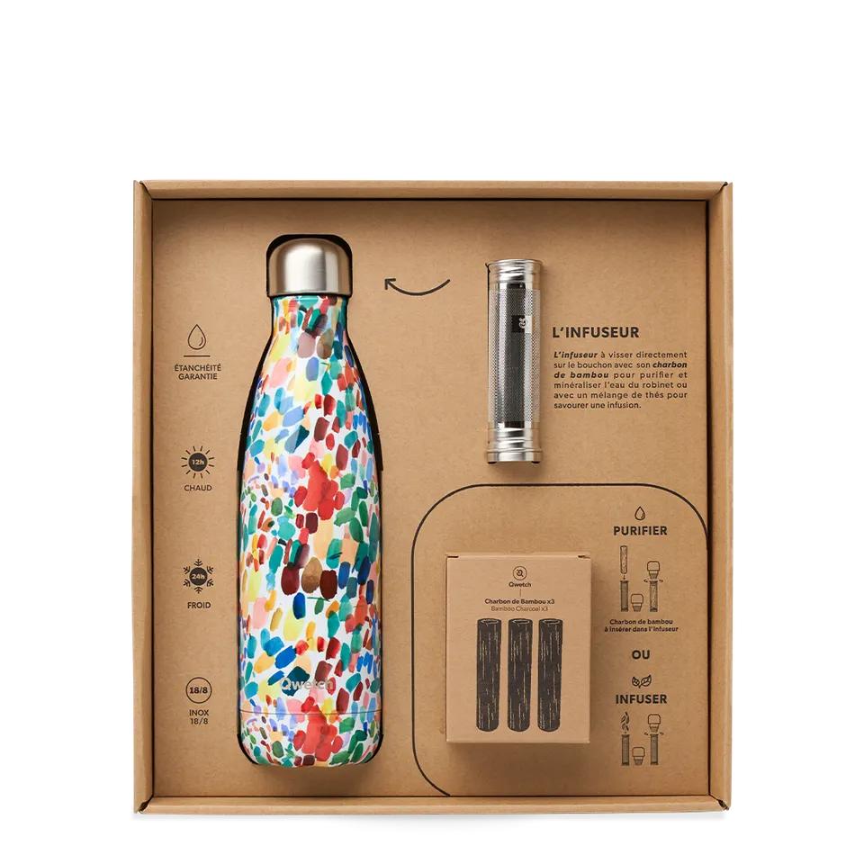 Qwetch Originals Arty dárková sada 500 ml s infuzérem