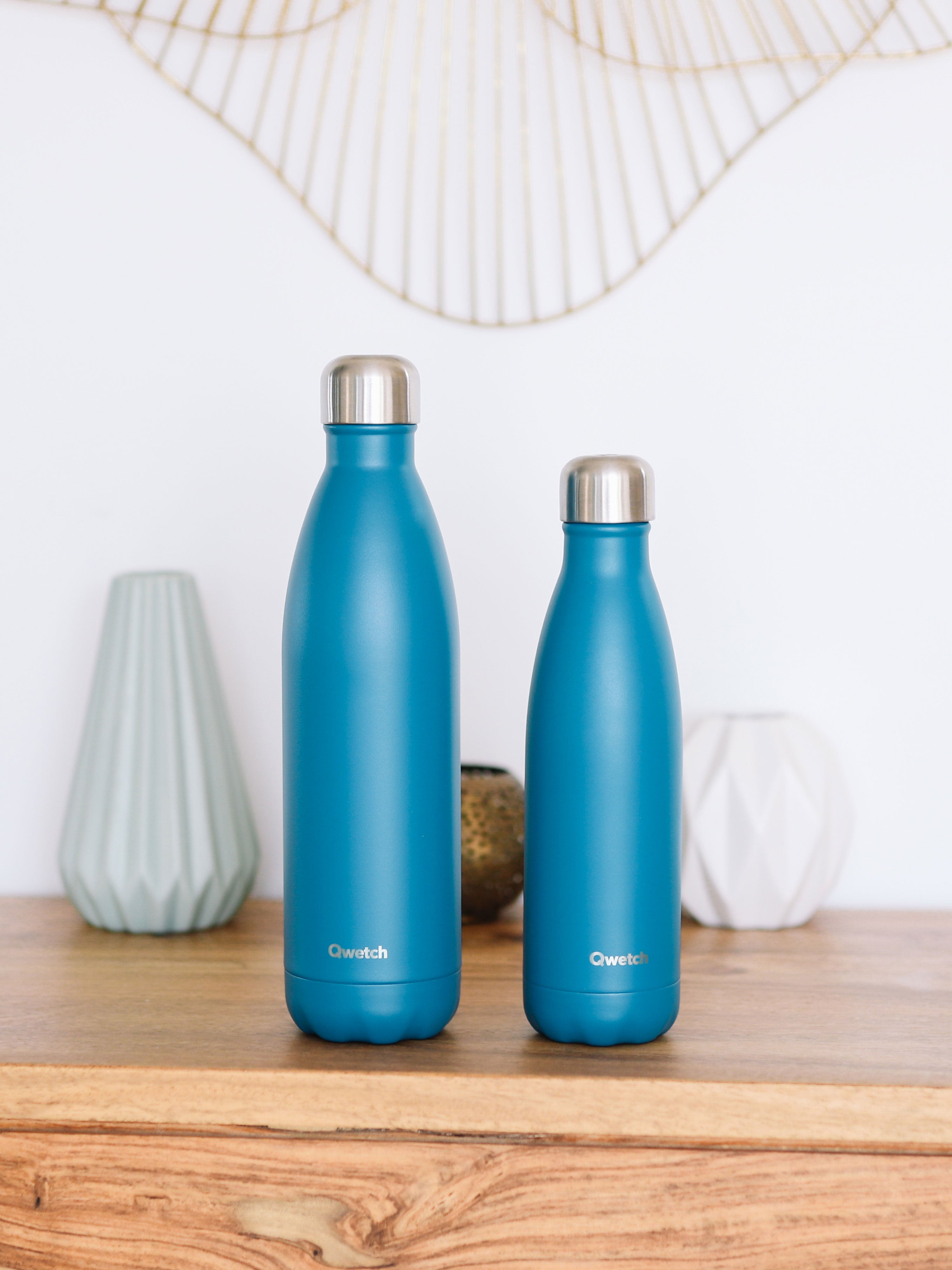 Qwetch Originals Matt Bleu Canard termo láhev 500 ml