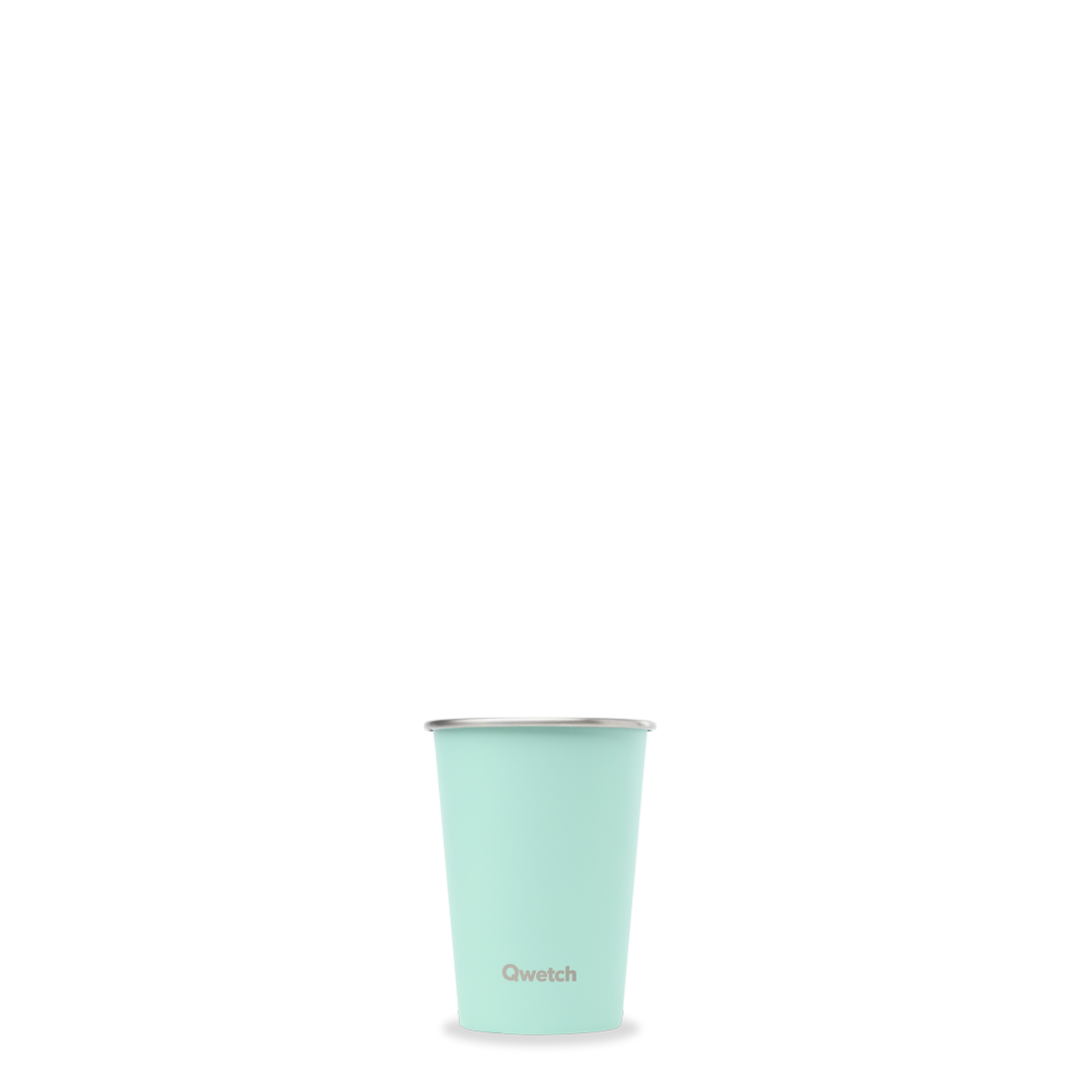 Qwetch One nerezový kelímek Pastel Vert 300 ml jednostěnný