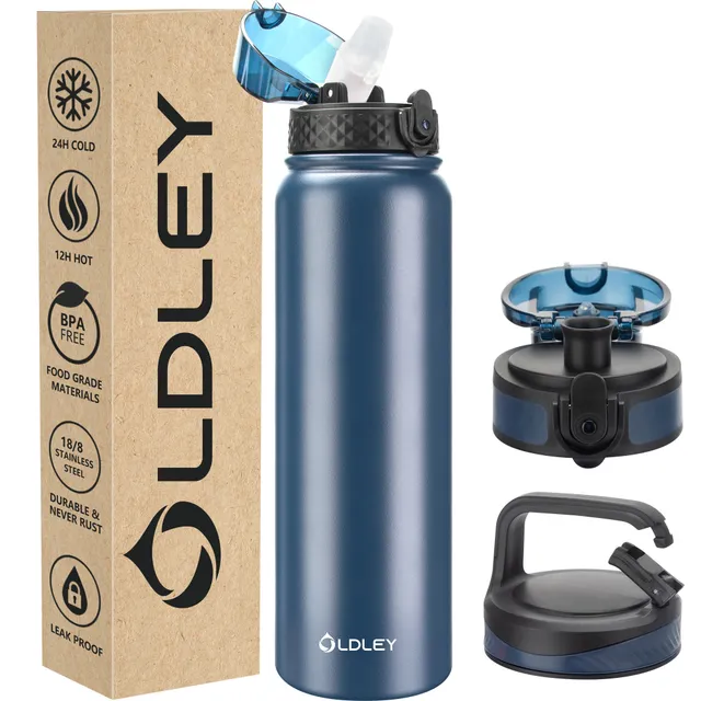 OLDLEY 32oz termoláhev tmavě modro-černá nerez