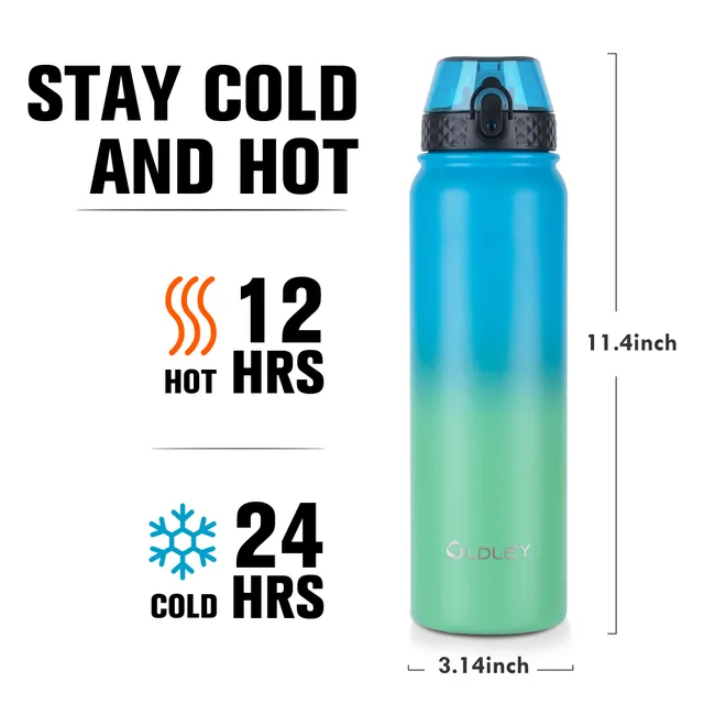 OLDLEY Insulated Bottle termoska 946 ml modro-zelená