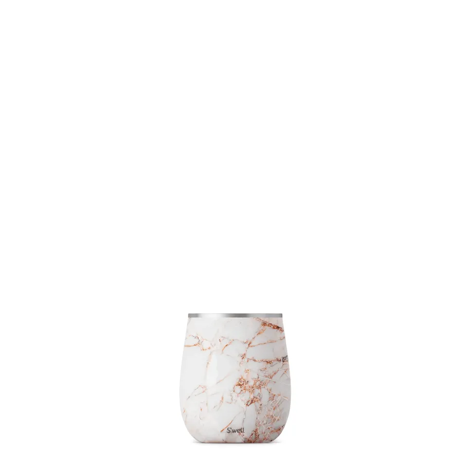 S'well Wine Tumbler 9oz termohrnek Calacatta Gold nerez