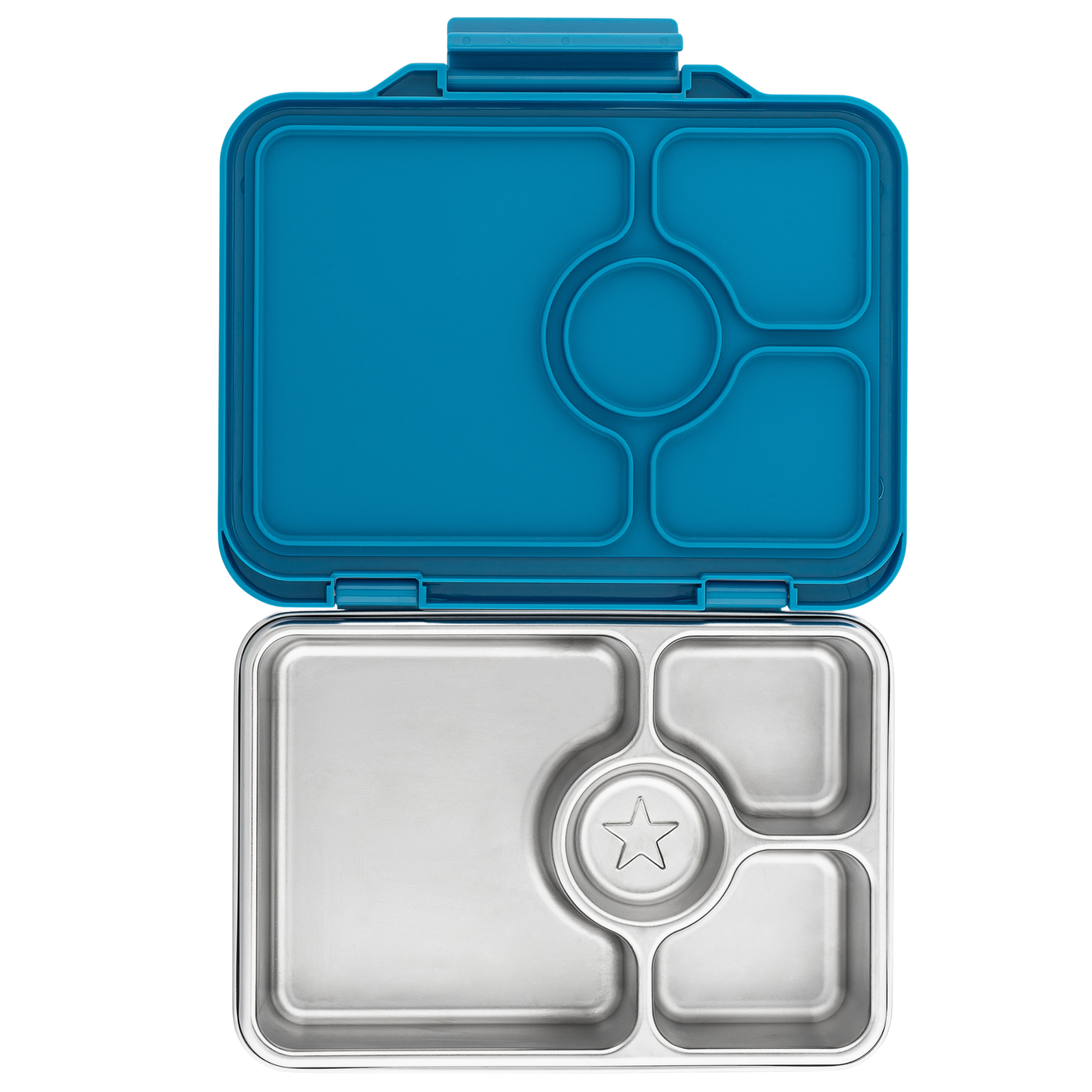Yumbox Prêt nerezový bento box Normandy Blue 4 přihrádky