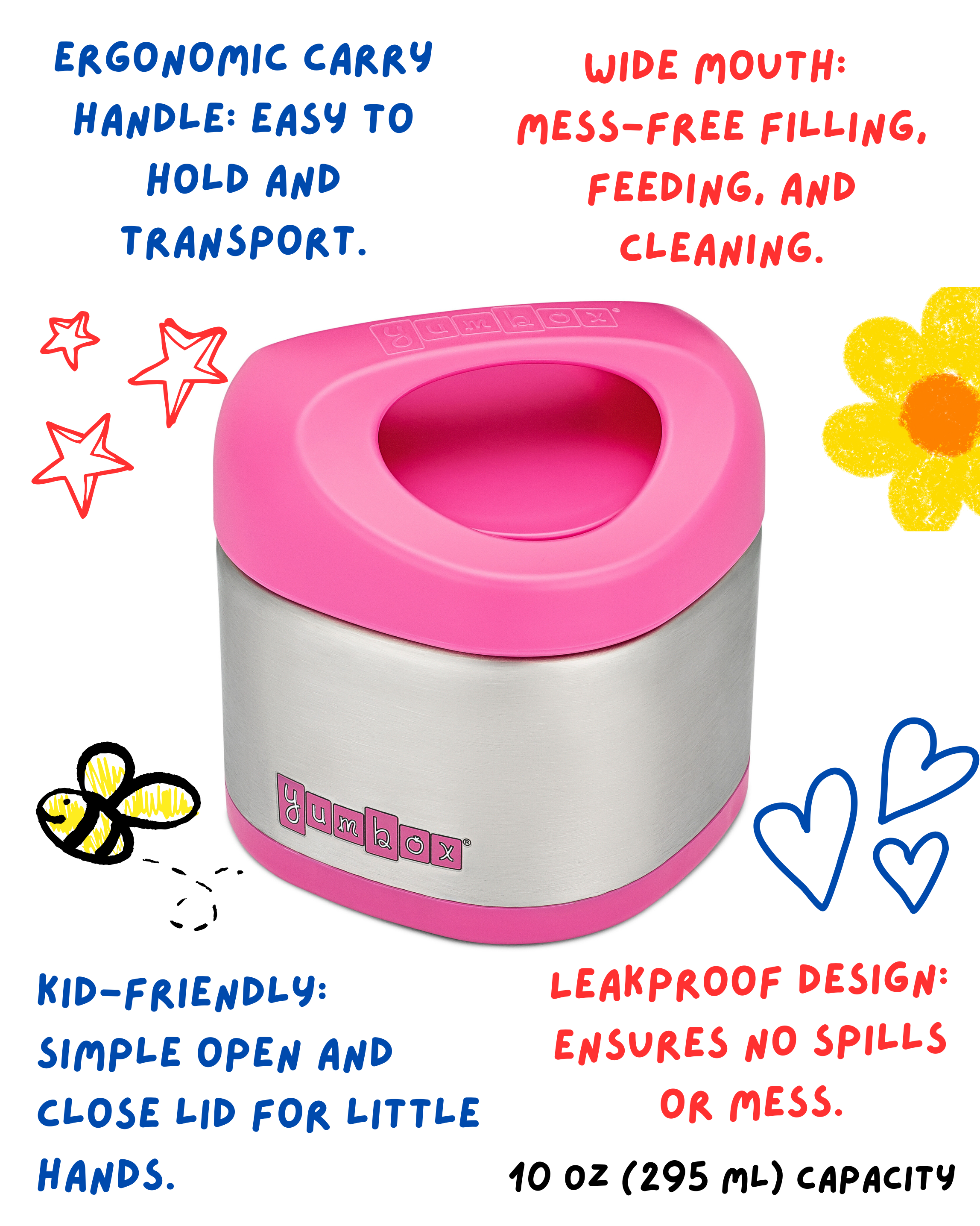 Yumbox Cubi dětská termo nádoba na jídlo 300 ml