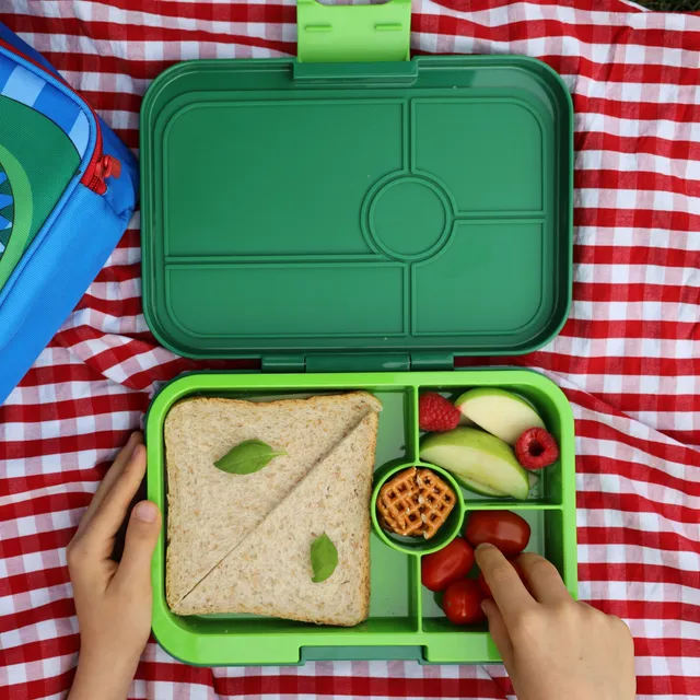 Yumbox Tapas Large svačinobox 4 přihrádky Palm Green nepropustný