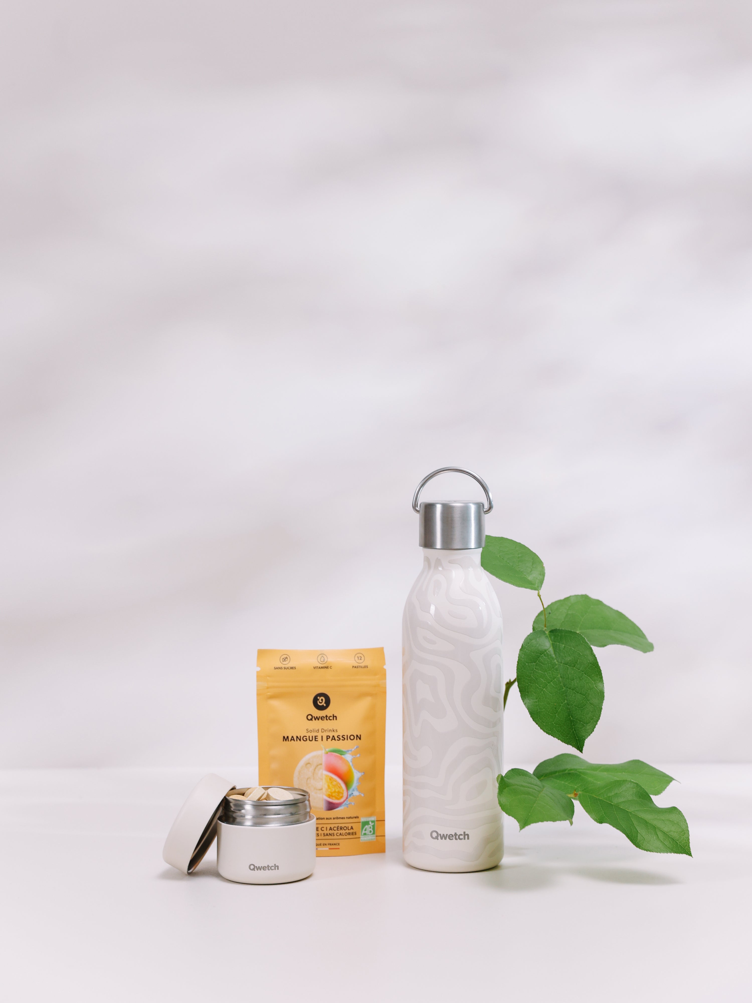 Qwetch Active Camo Sable termoláhev 600 ml nerez