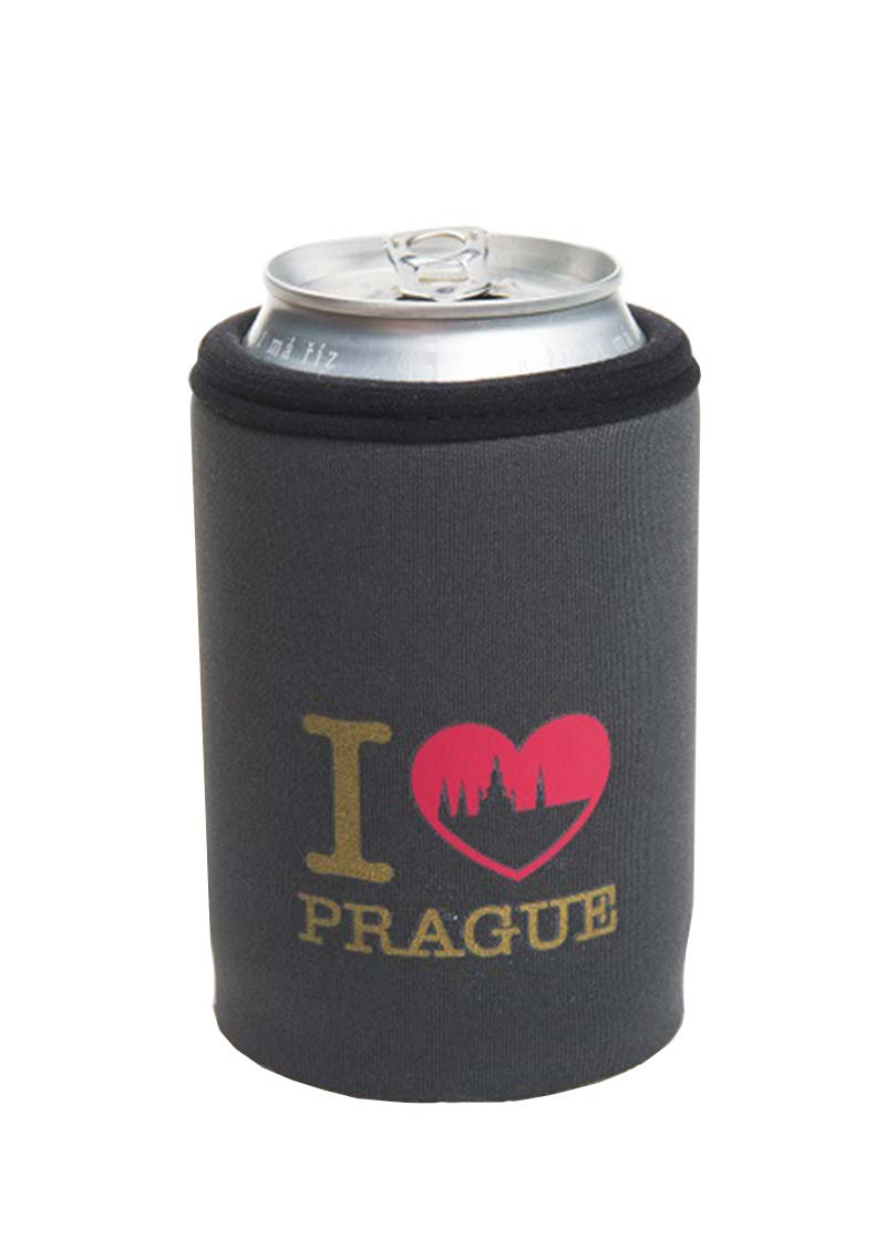 Coolbox termoobal na plechovku 0,33 l I Love Prague neopren