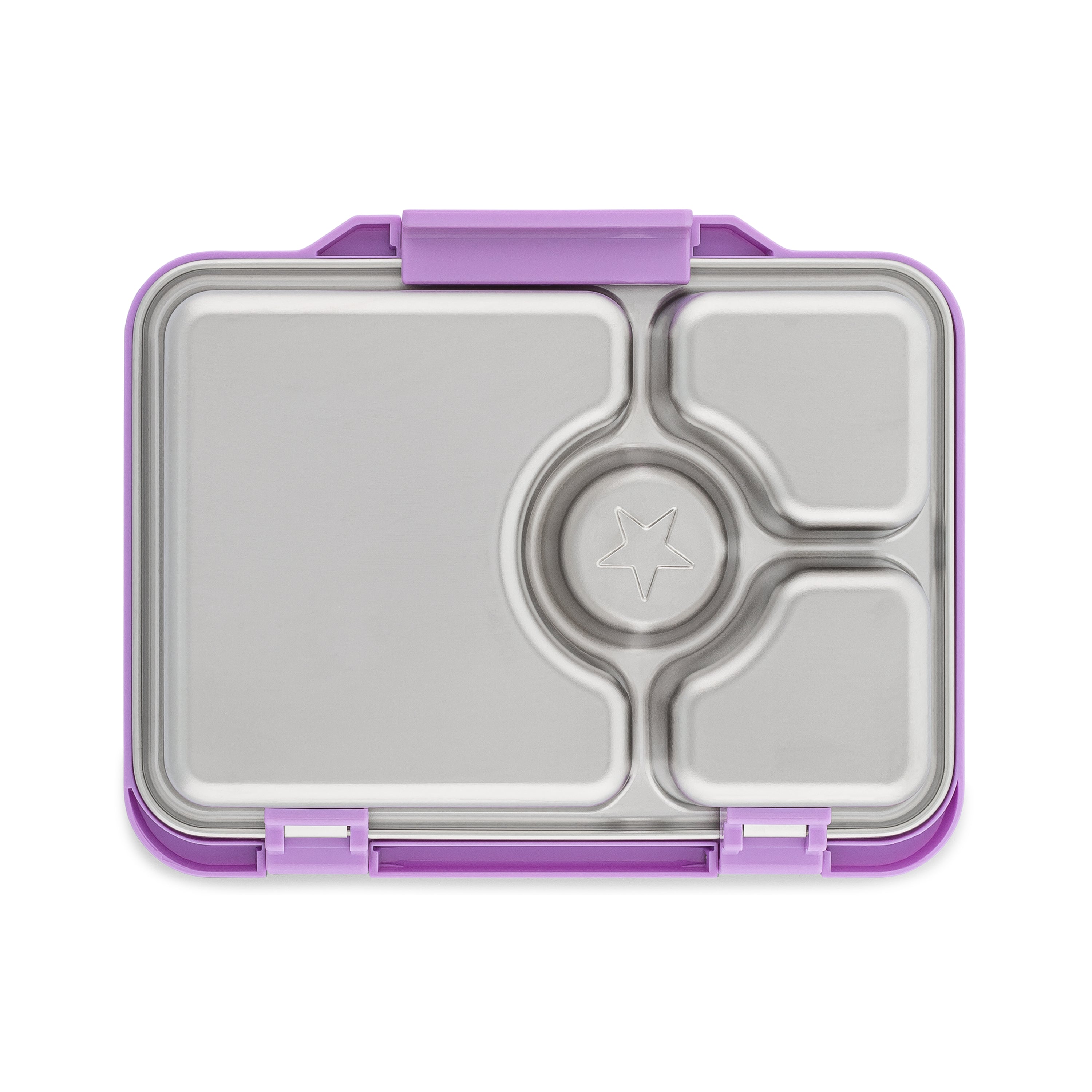 Yumbox Prêt nerezový bento box Lavande Purple 4 přihrádky