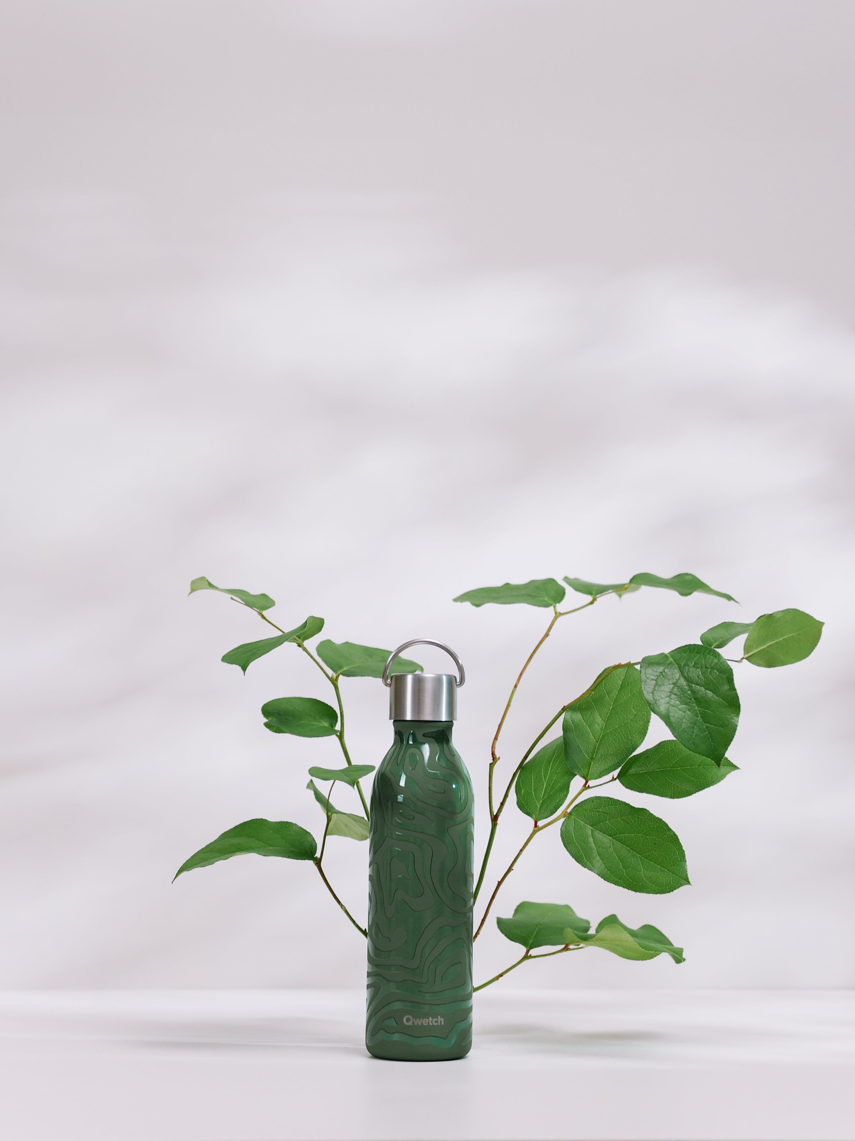Qwetch Active Camo Kaki termoláhev 600 ml nerez