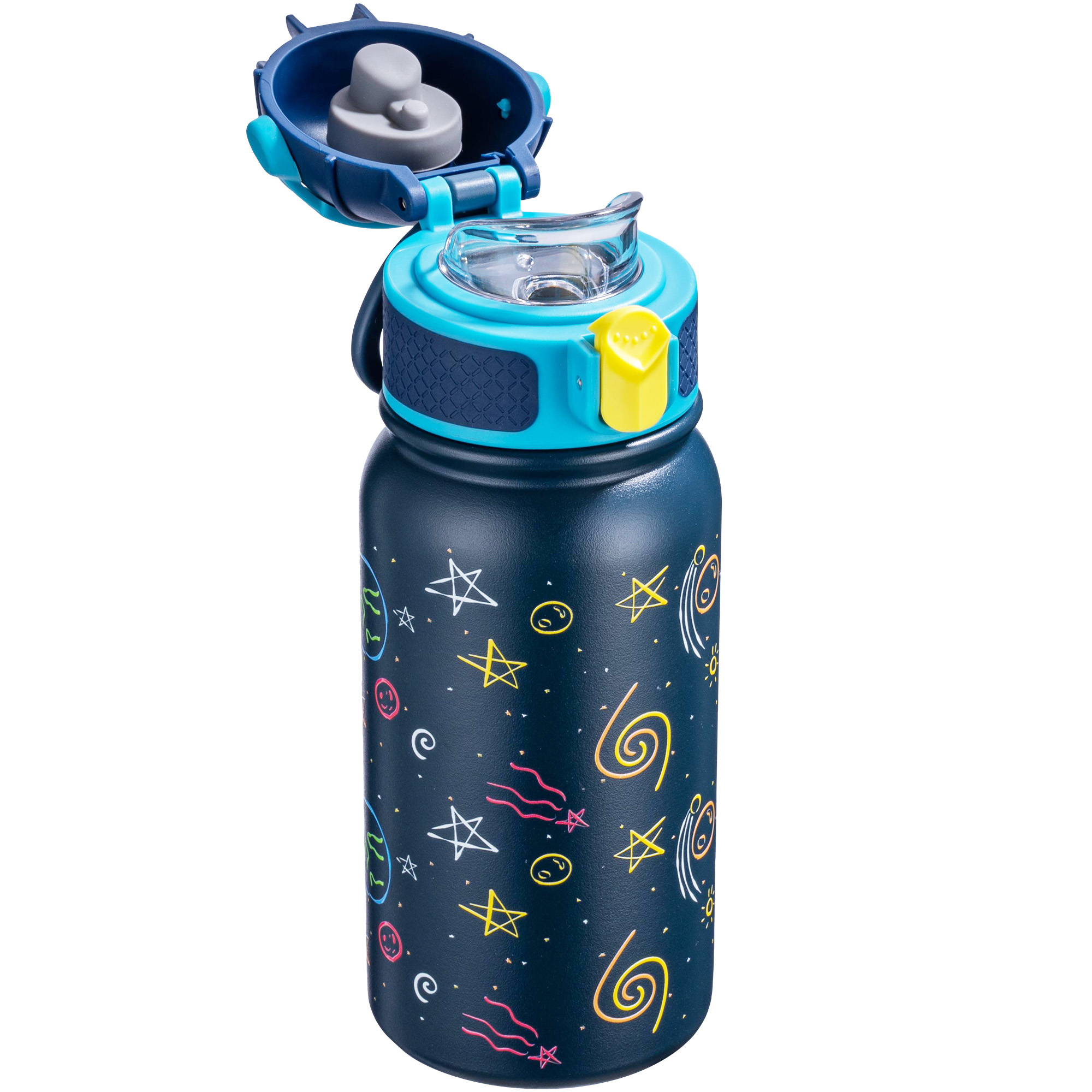 OLDLEY 12oz Kids Bottle termolahev Deep Blue Galaxy 350 ml