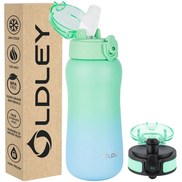 Oldley Kids 12oz termoska zeleno-modrá 350 ml