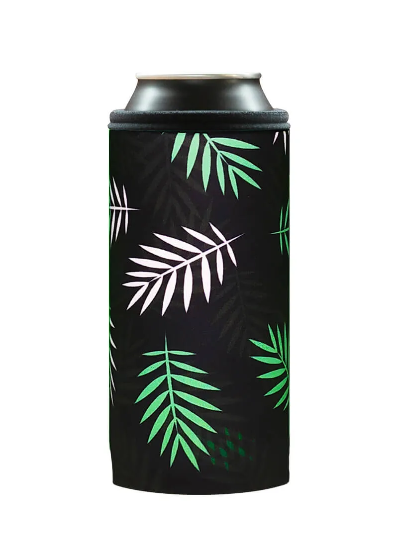 Coolbox Tropic Black termoobal na plechovku 0,5 l neopren