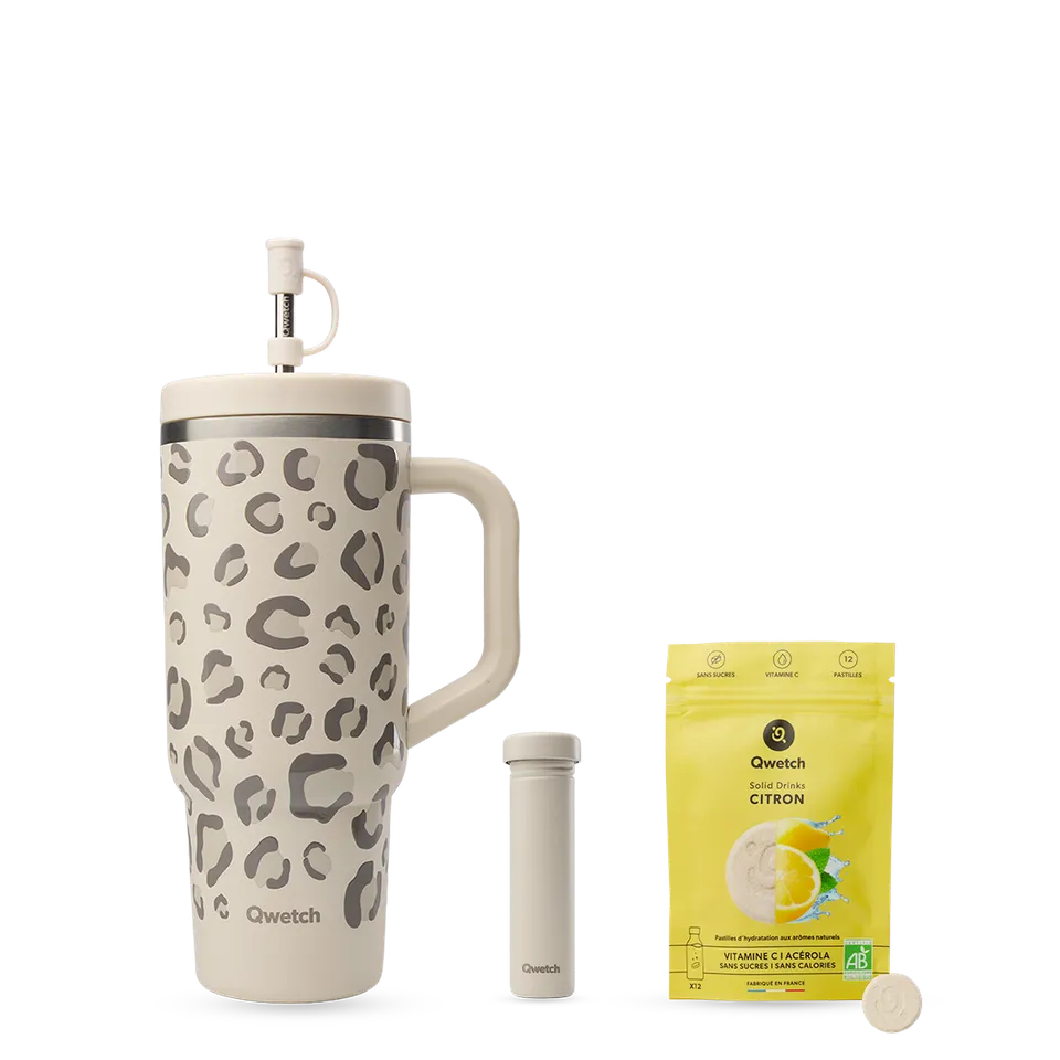 Qwetch Solid Drinks sada Travel Cup citron + tuba