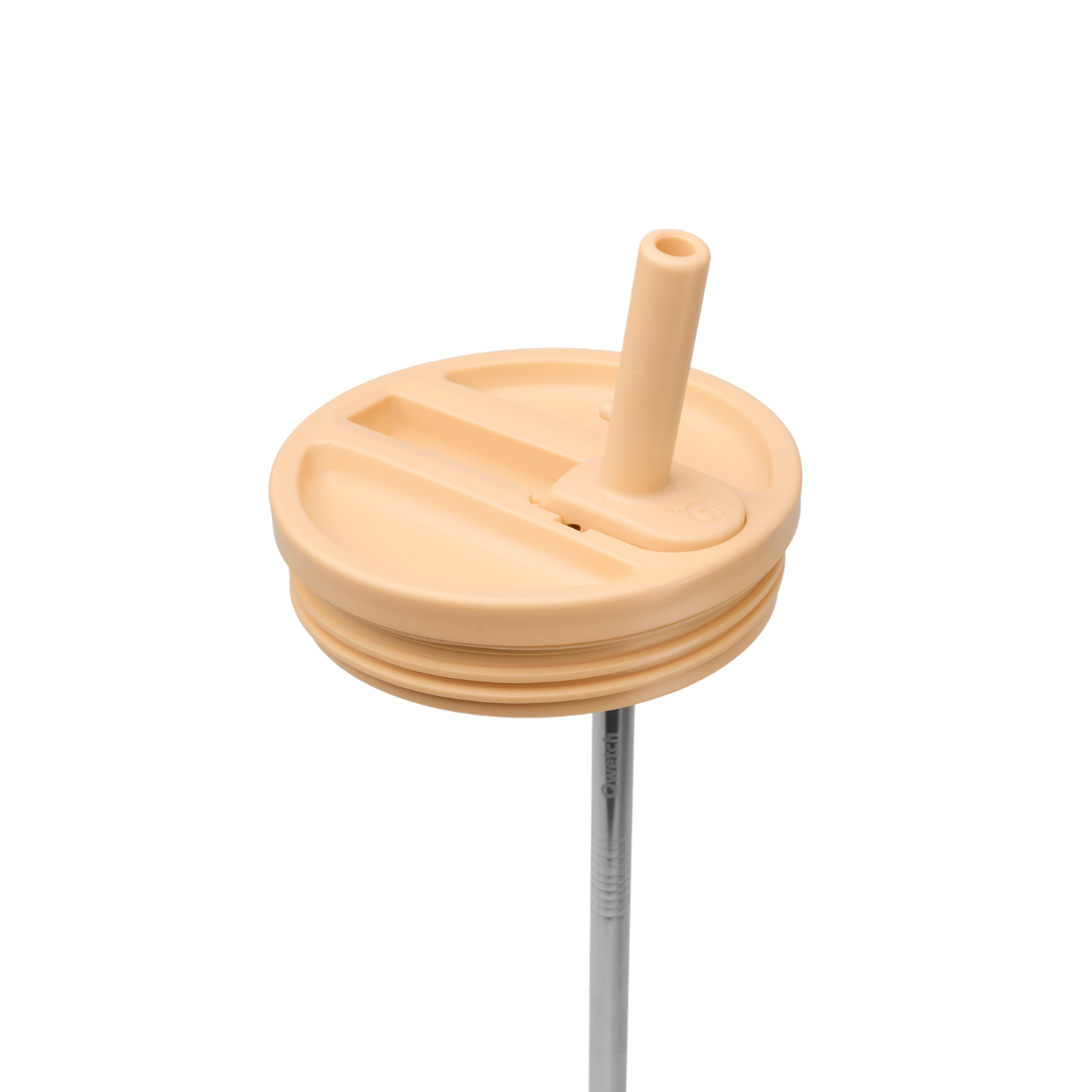Qwetch Travel Cup Bouchon étanche víčko 900 ml abricot se slámkou