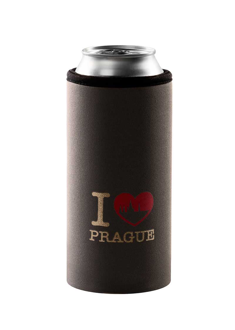 Coolbox termoobal na plechovku 0,5 l I Love Prague neopren