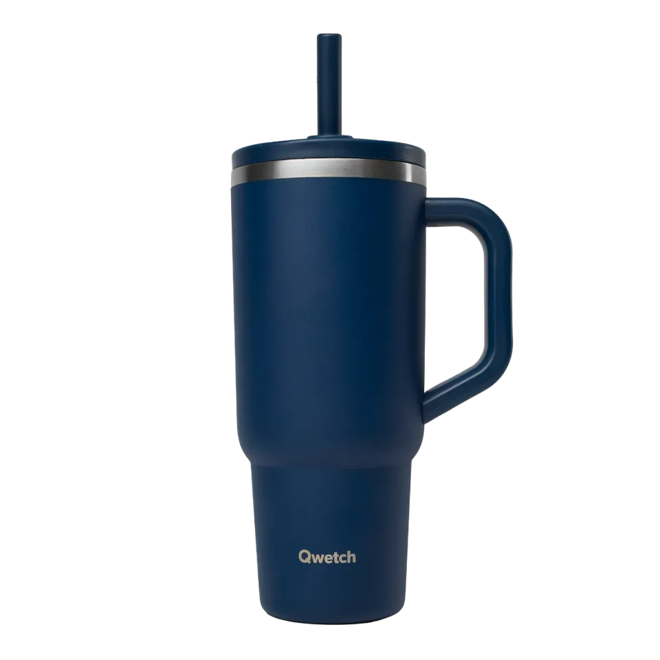 Qwetch Travel Cup termohrnek 900 ml modrá noční mat