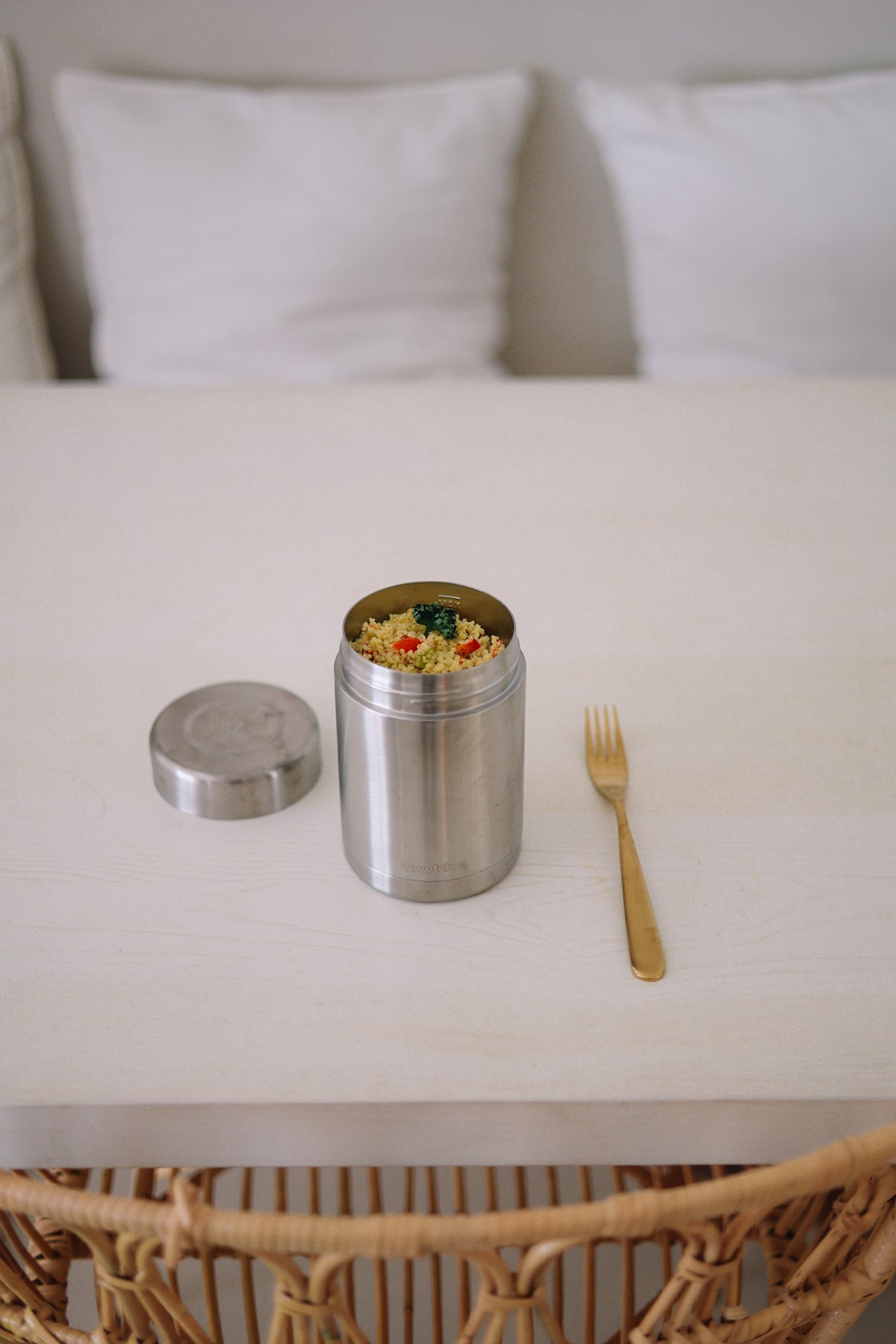 Qwetch Compact termo dóza Inox 340 ml nerez