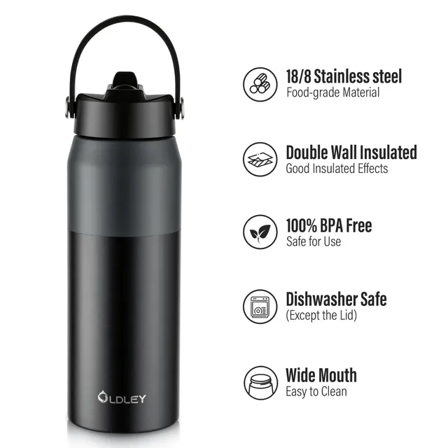 Oldley Gradient 18oz termoláhev černá šedá 530 ml