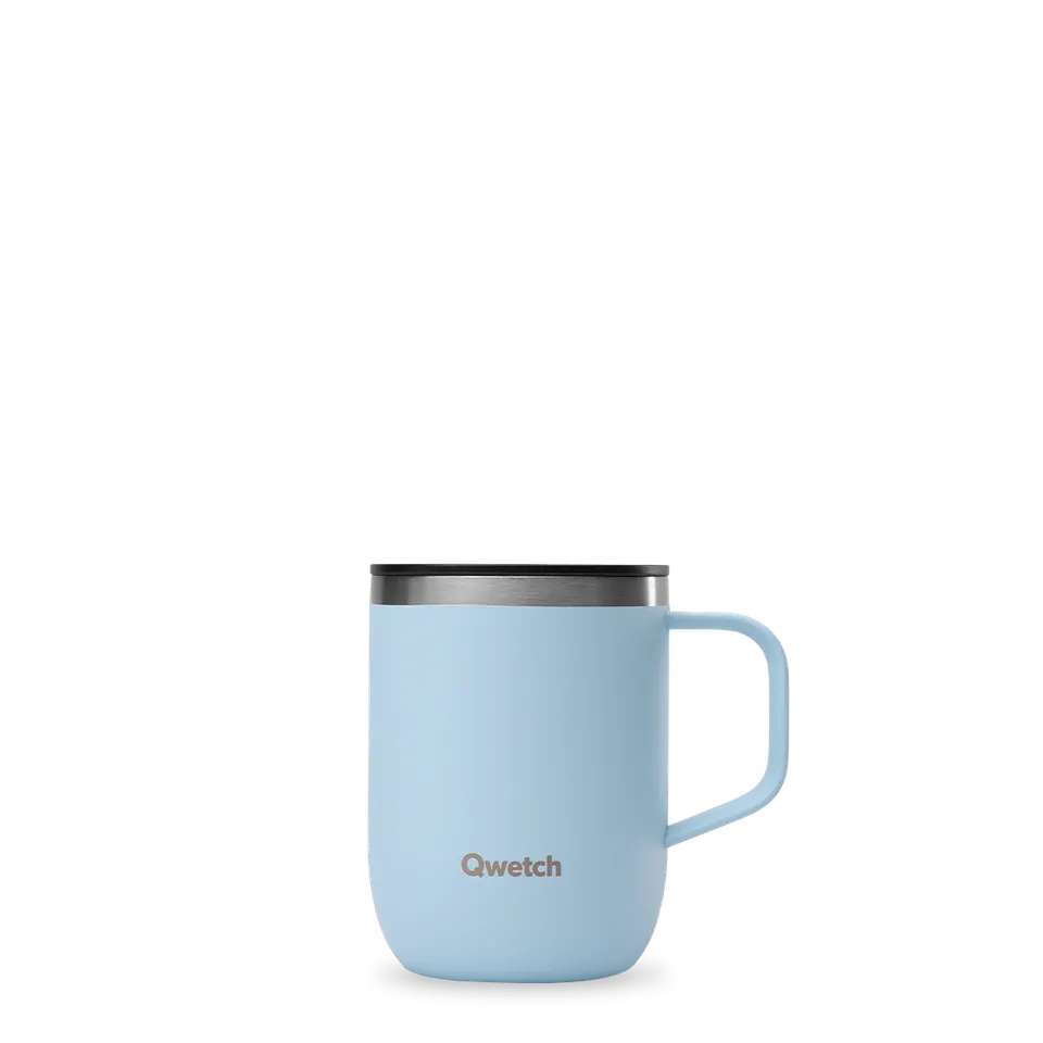 Qwetch termohrnek 350 ml Pastel Bleu nerez