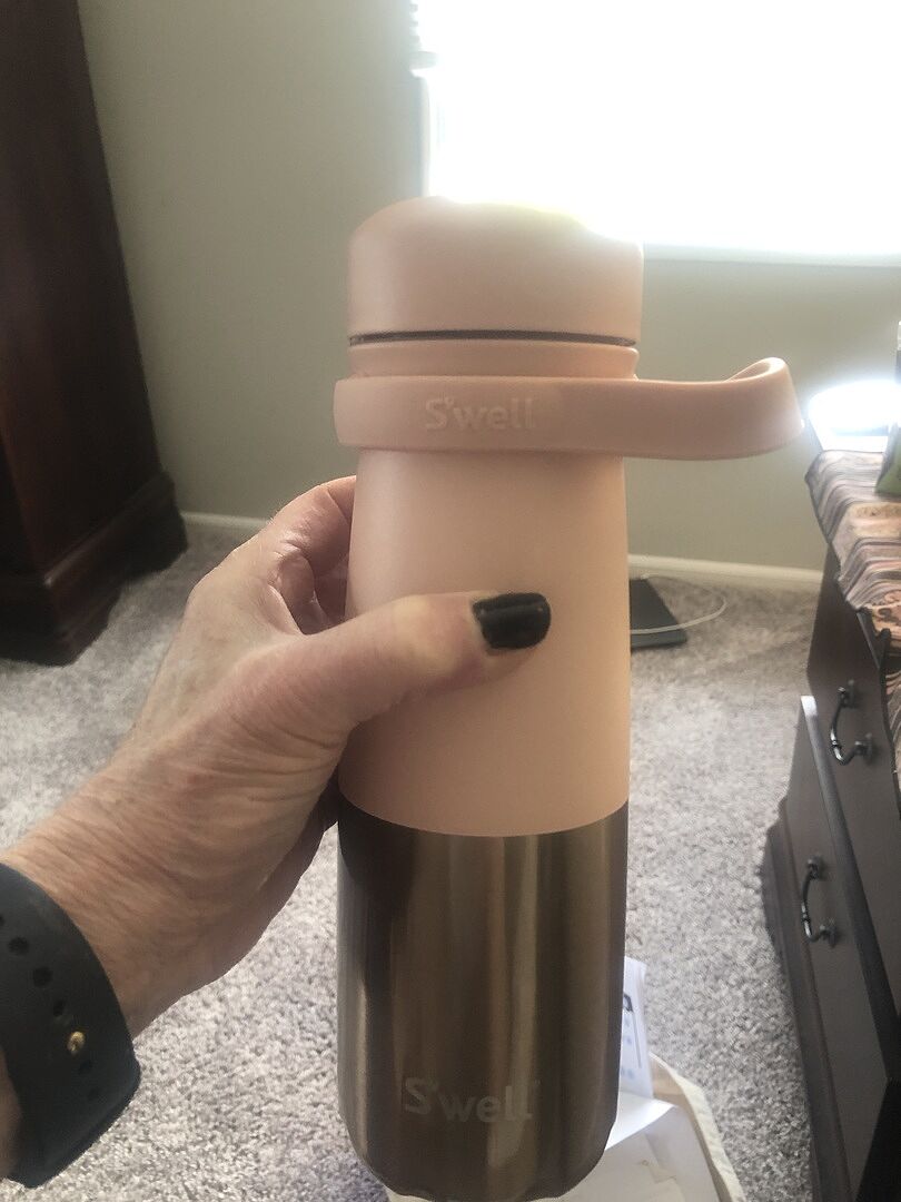 S'well Traveler 24oz cestovní láhev Onyx 710 ml s madlem