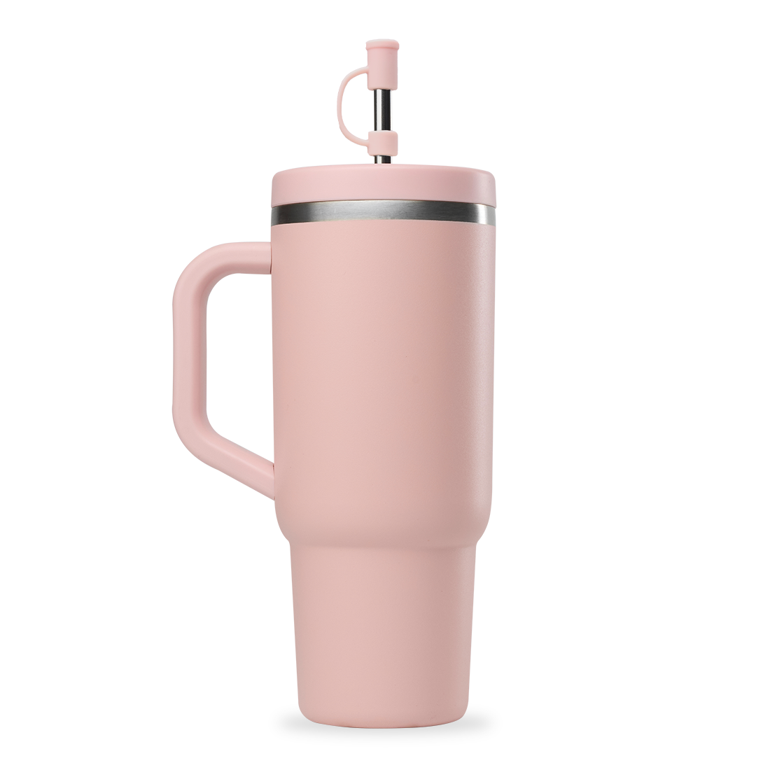 Qwetch Travel Cup Pastel Rose termohrnek 900 ml s brčkem
