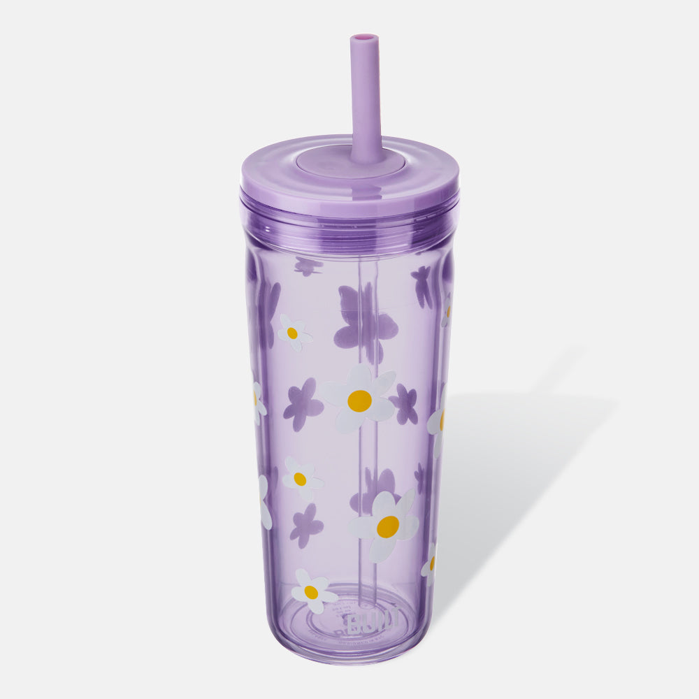 BUILT New York Bedford Straw Seal kelímek Black Daisy 590 ml