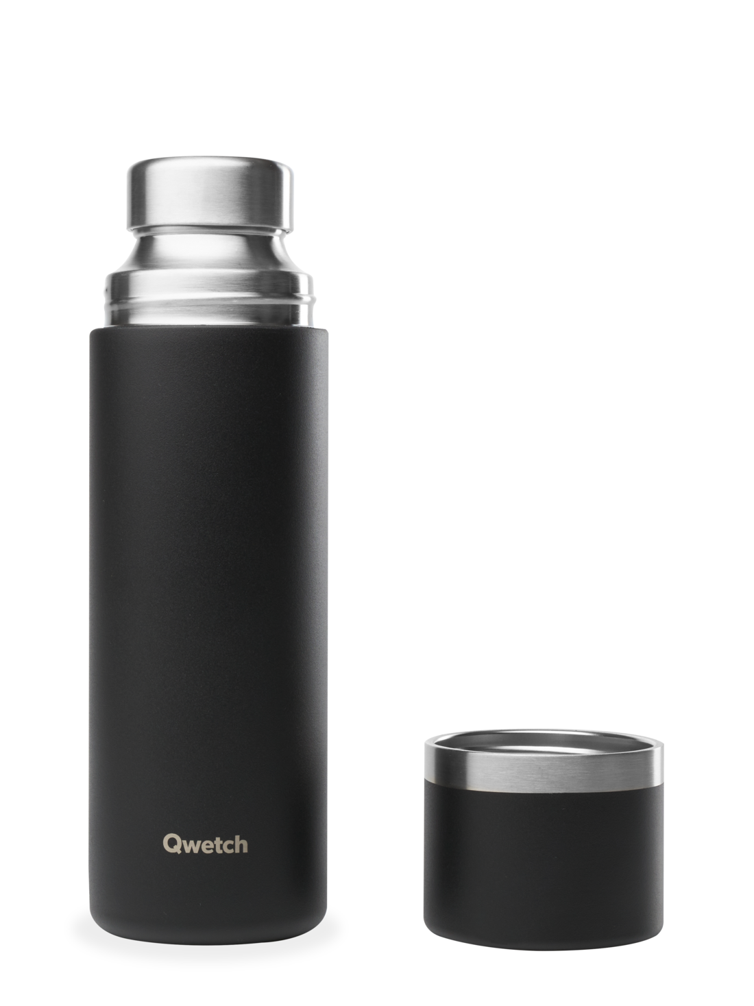 Qwetch Thermo kelímek 160 ml matná černá nerez