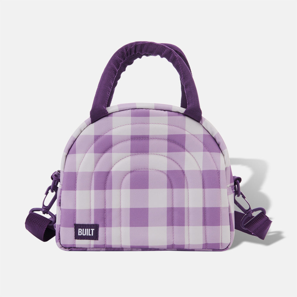BUILT New York Puffer Satchel taška Forest Gingham