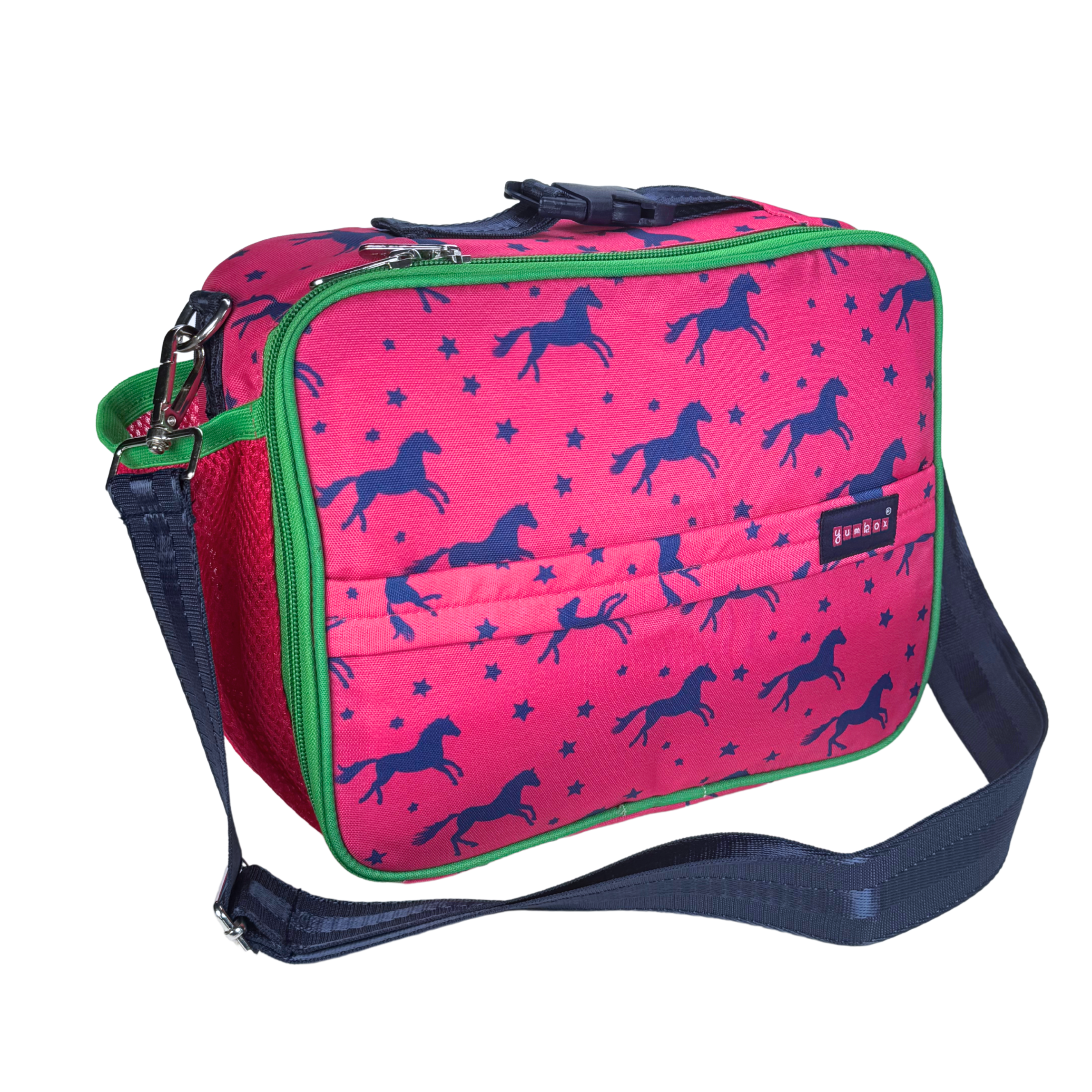 Yumbox Insulated Large Lunch Bag 3-Way Carry termo taška Horses