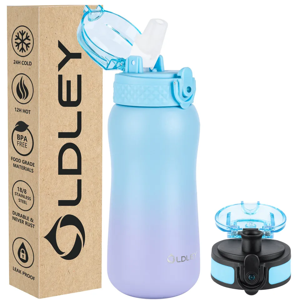 OLDLEY Compact Travel Flask termoska 355 ml modro-fialová s brčkem