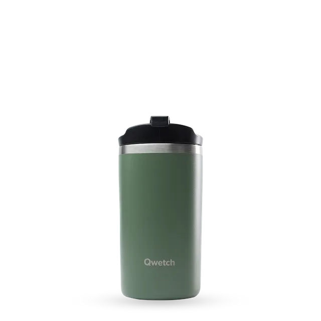 Qwetch Travel Mug termohrnek Matt Kaki 350 ml nerez
