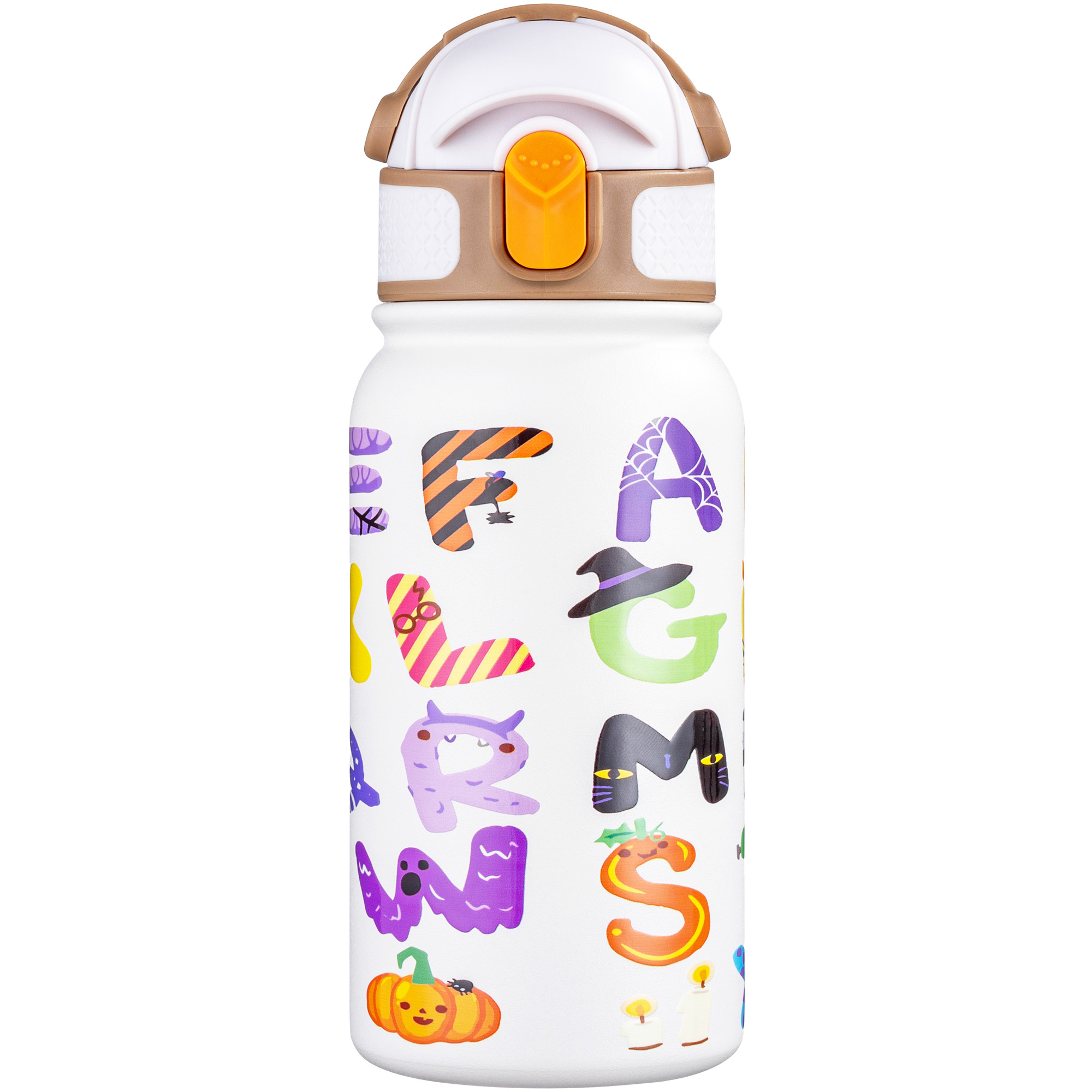 OLDLEY Kids 12oz dětská láhev bílá Halloween nerez