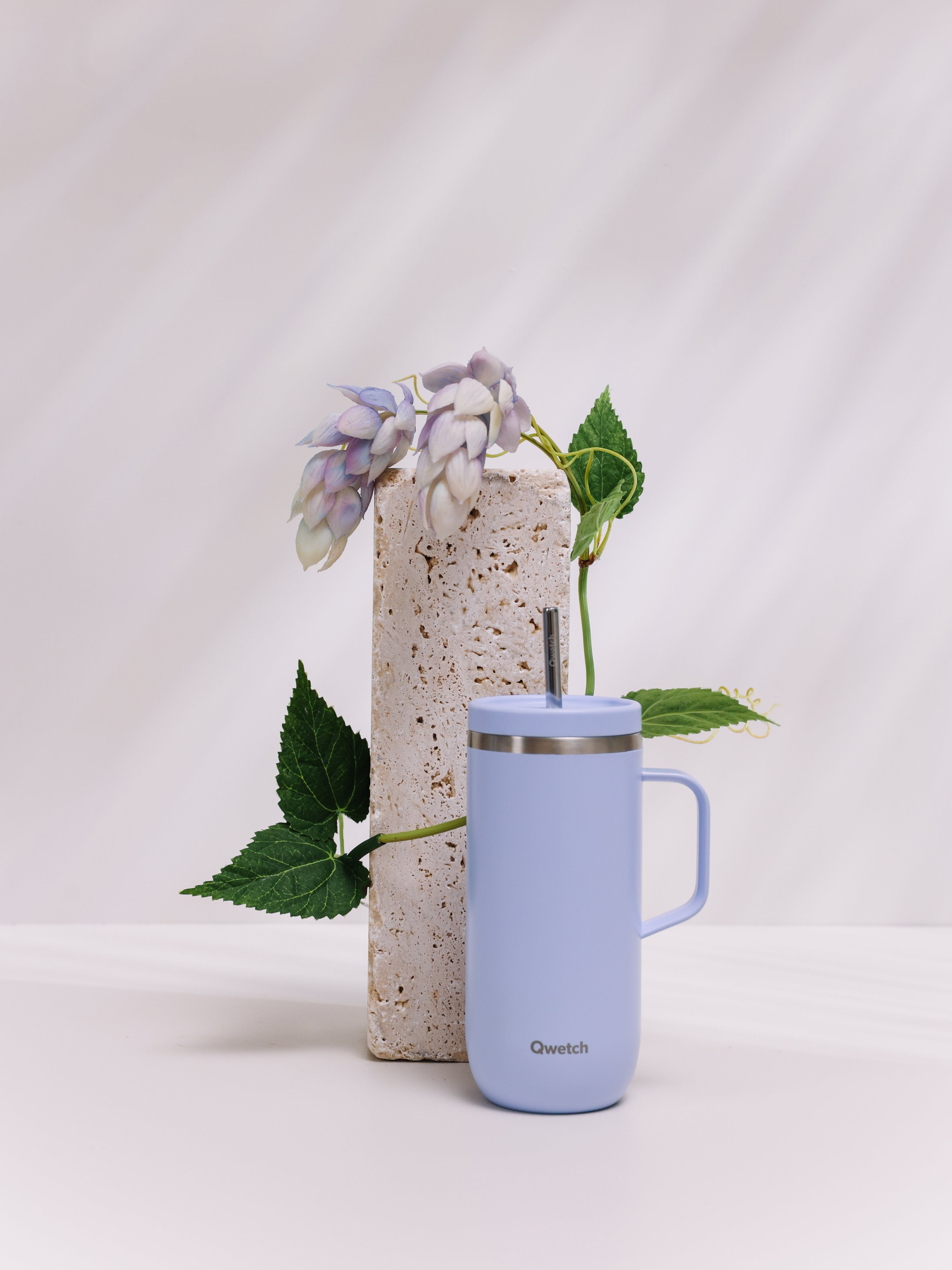Qwetch Cold Cup Matt Glycine kelímek 600 ml s brčkem