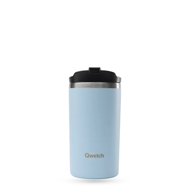 Qwetch Travel Mug termohrnek Pastel Bleu 350 ml nerez