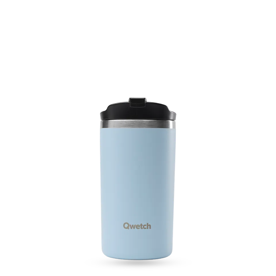 Qwetch Travel Mug termohrnek Pastel Bleu 350 ml nerez