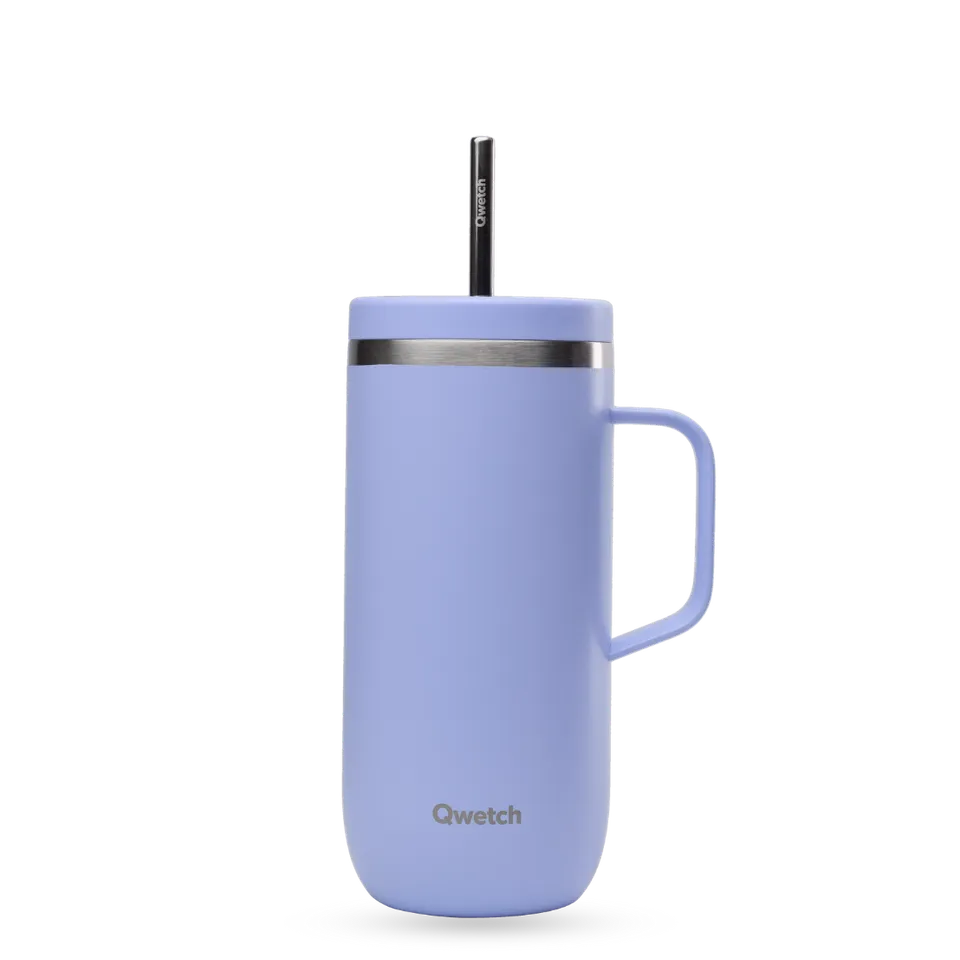 Qwetch Cold Cup Matt Glycine kelímek 600 ml s brčkem