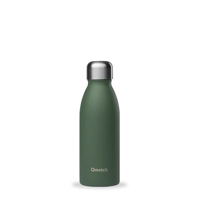 Qwetch One Granite Kaki láhev 500 ml nerezová