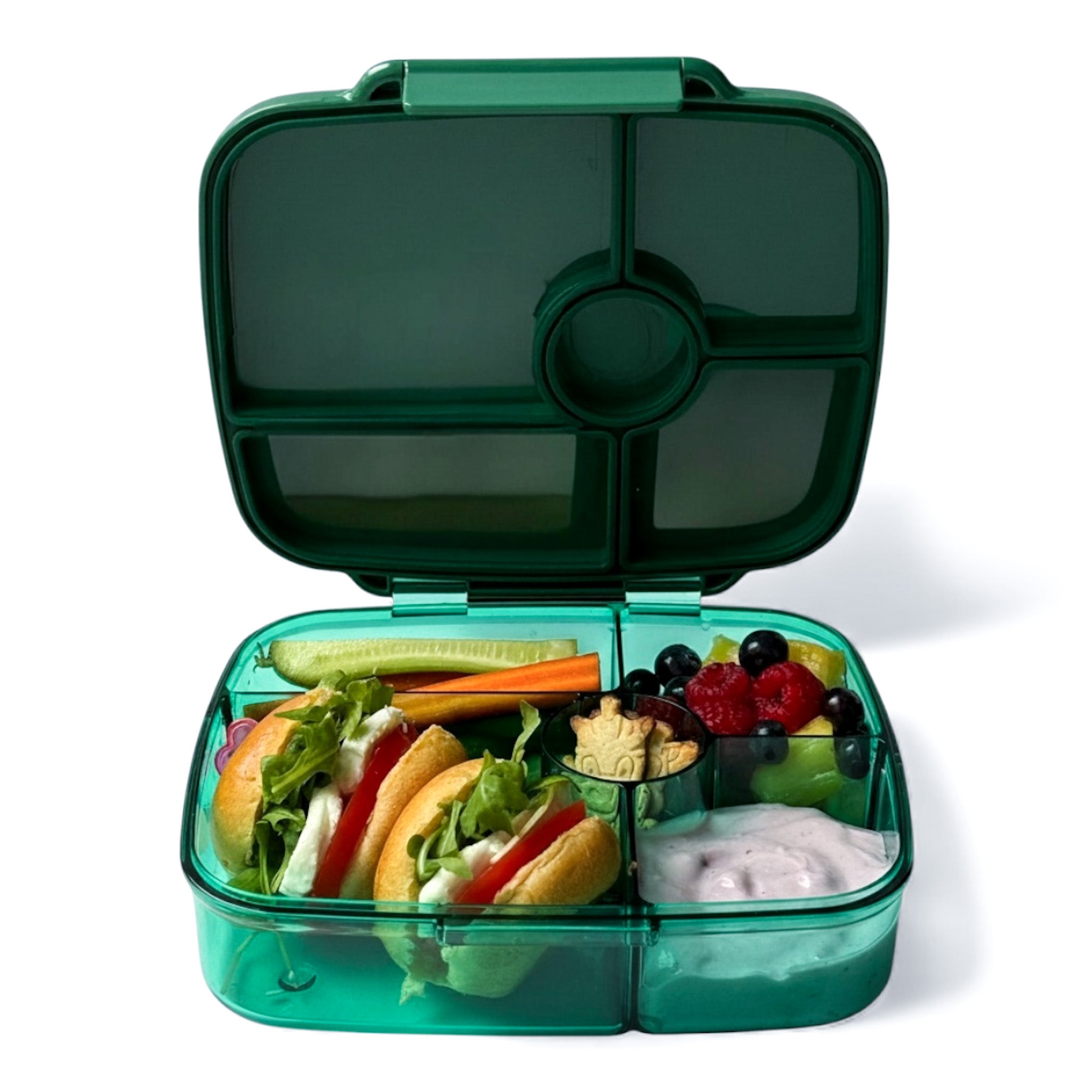 Yumbox Go Large Deep svačinový box Lima Green nepropustný