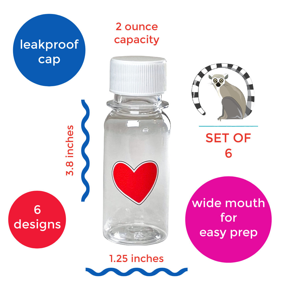 Yumbox Mini Wellness lahvičky 60 ml 6 ks na šťávu