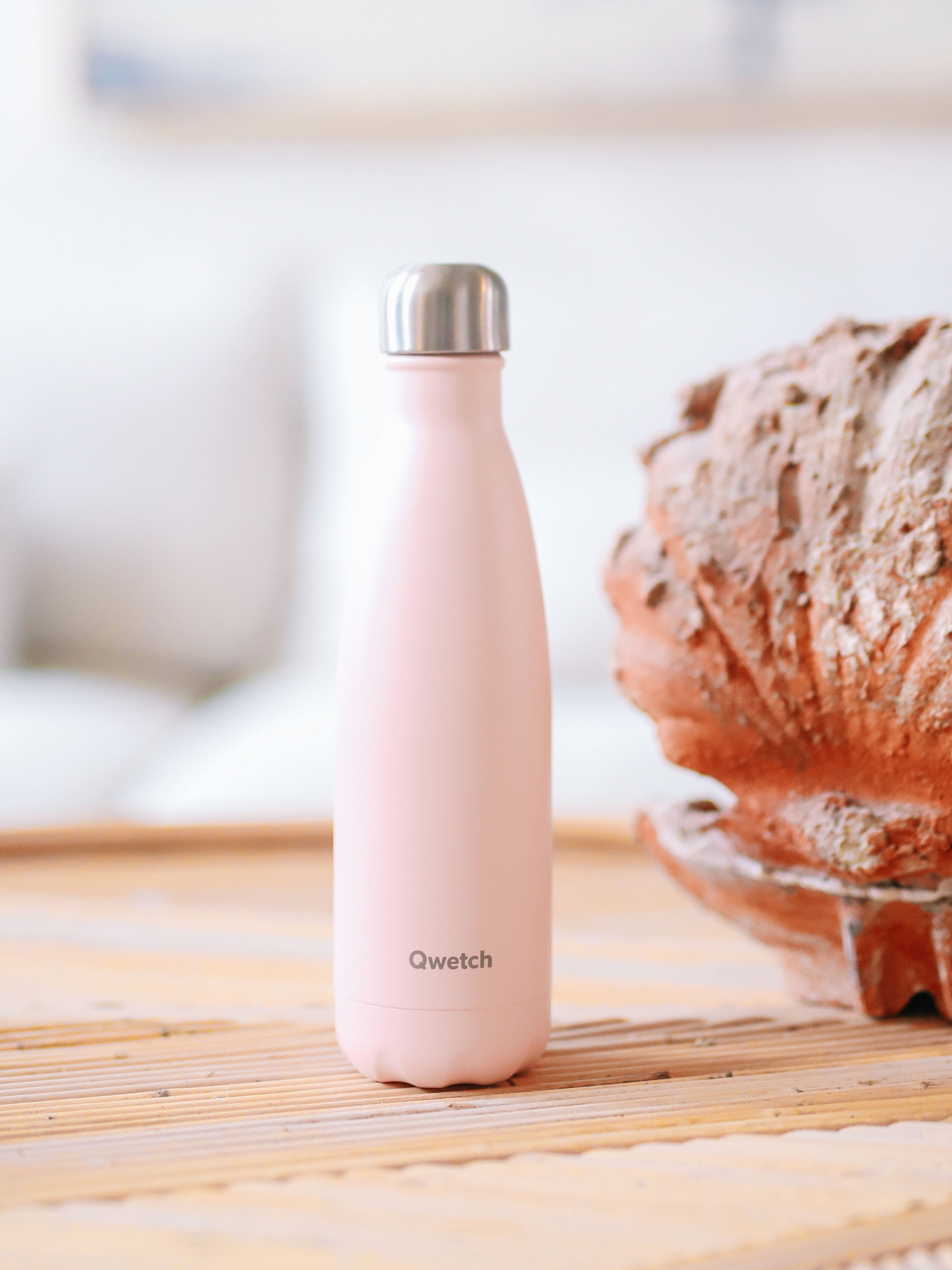 Qwetch Originals Pastel Rose termoláhev 500 ml růžová nerez