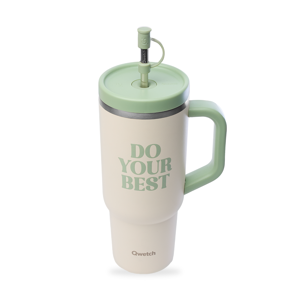 Qwetch Travel Cup Level Up Sable termohrnek 900 ml s brčkem