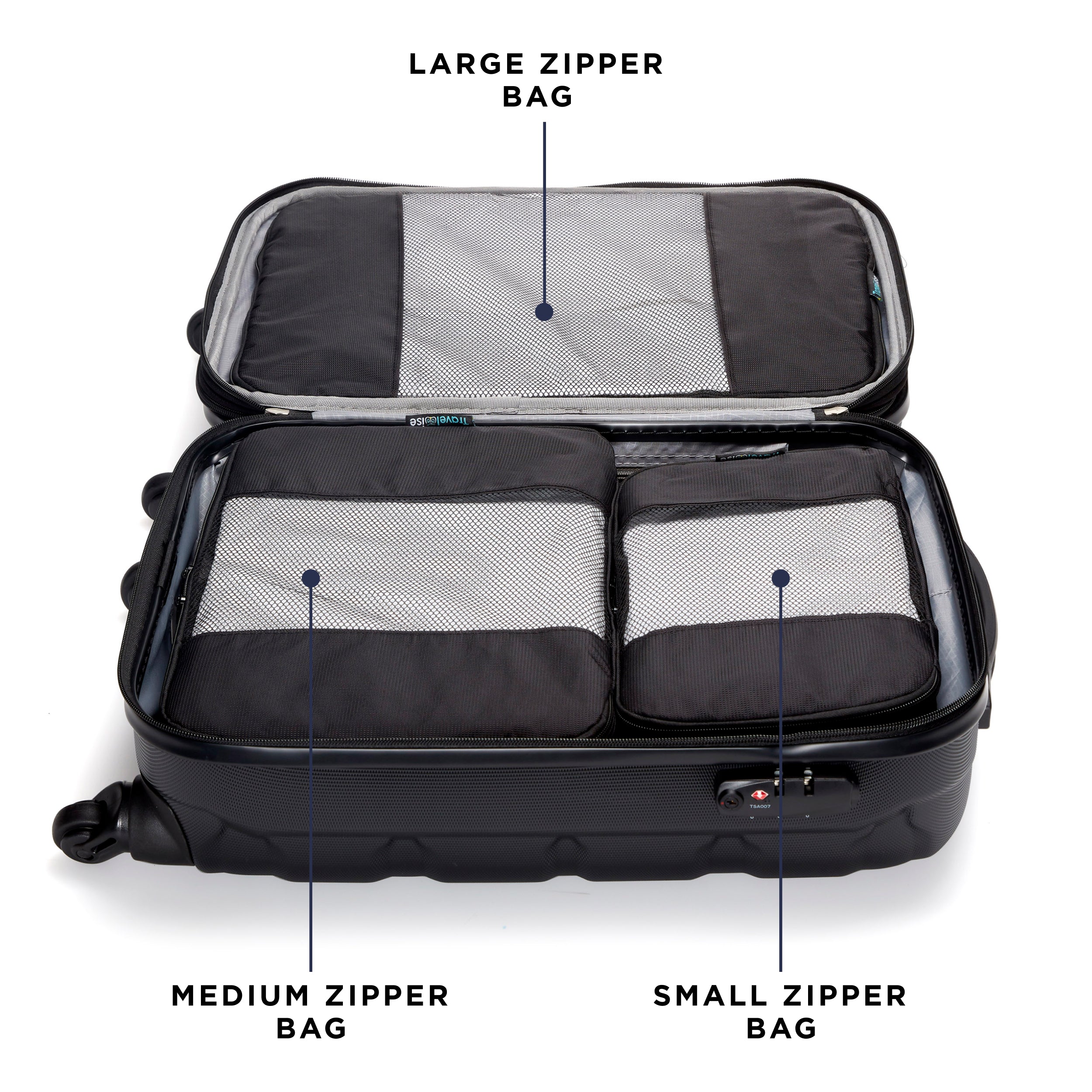 BUILT New York TravelWise Packing Cubes organizéry 5 ks lehké