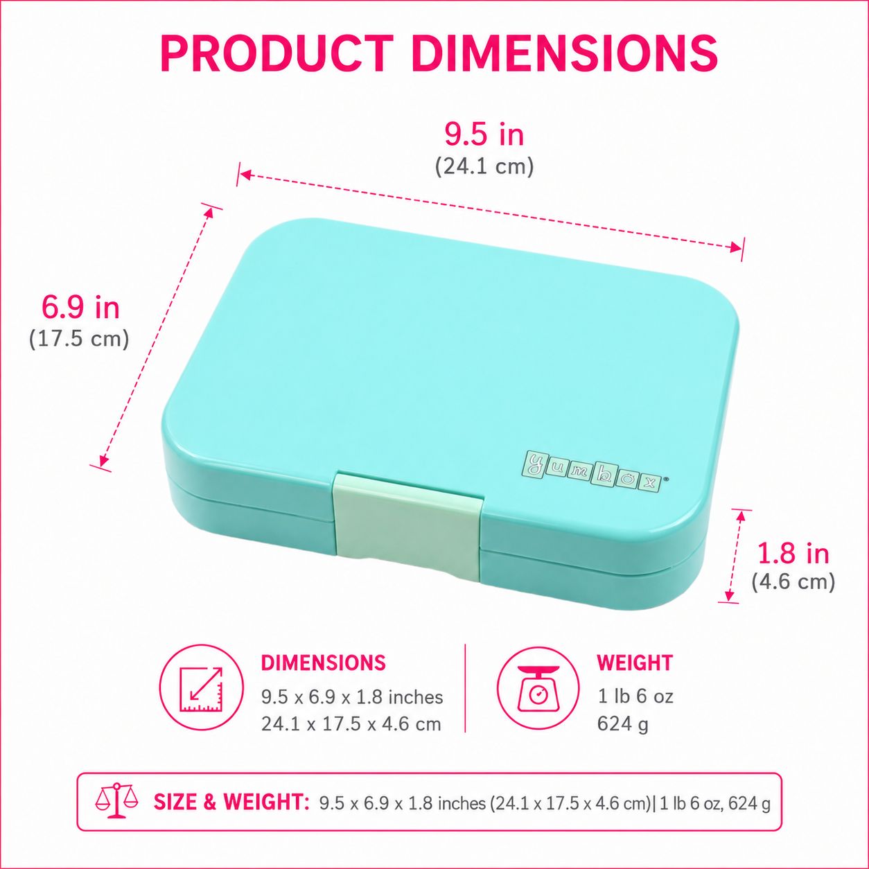 Yumbox Tapas Antibes Blue svačinový box 5 přihrádek