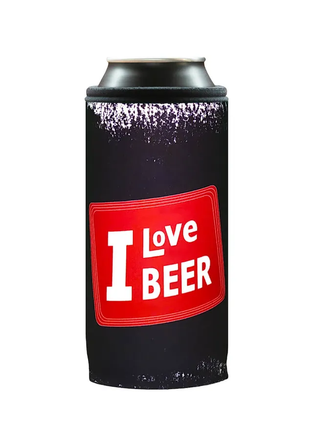 Coolbox I Love Beer Red termoobal na plechovku 0,5 l