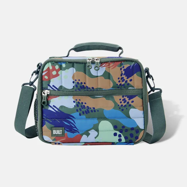 BUILT New York Puffer Lunch Box taška Abstract Forest