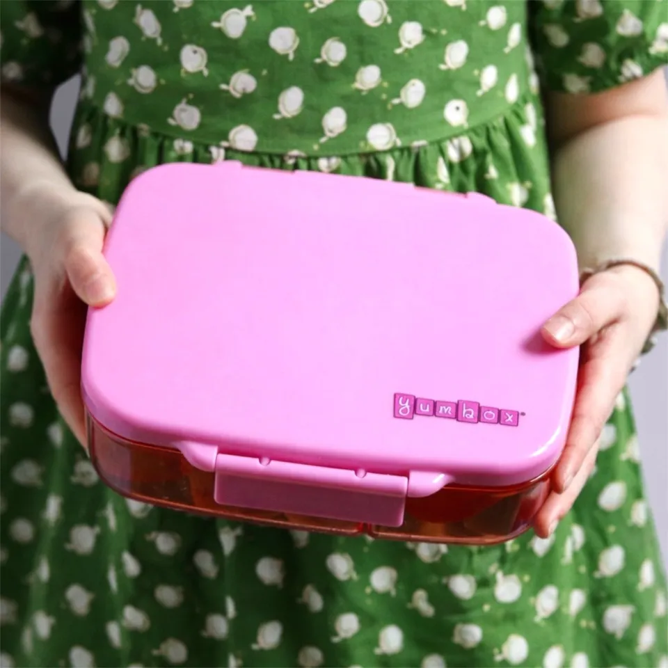 Yumbox Go Large svačinový box 5 přihrádek Sydney Pink