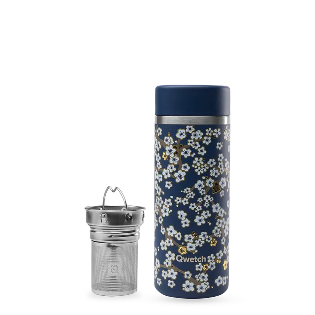 Qwetch Flowers Bleu Nuit termokonvice 400 ml izolační