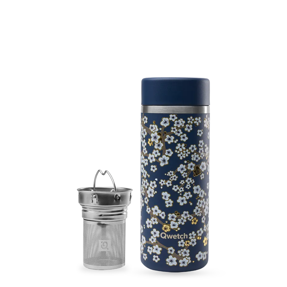 Qwetch Flowers Bleu Nuit termokonvice 400 ml izolační
